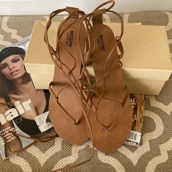 “Mossimo Supply Co.” ( Target) gladiator strappy thong sandals; size 7.5; EUC - Picture 3 of 7